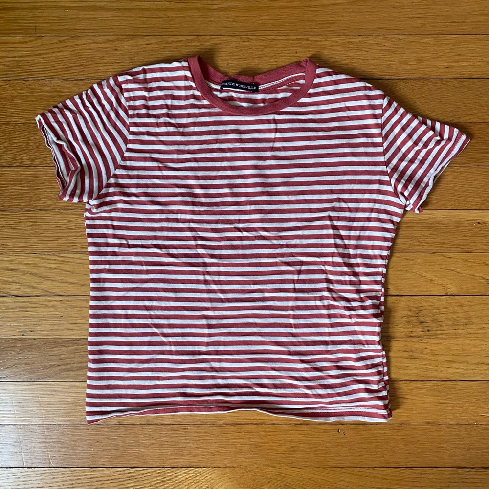 Brandy Melville Striped Baby-tee